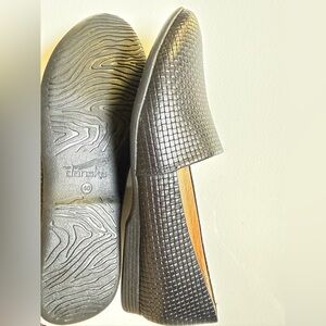 Dansko Black Textured Leather Slip-On Loafers Experience Unmatched comfort $145